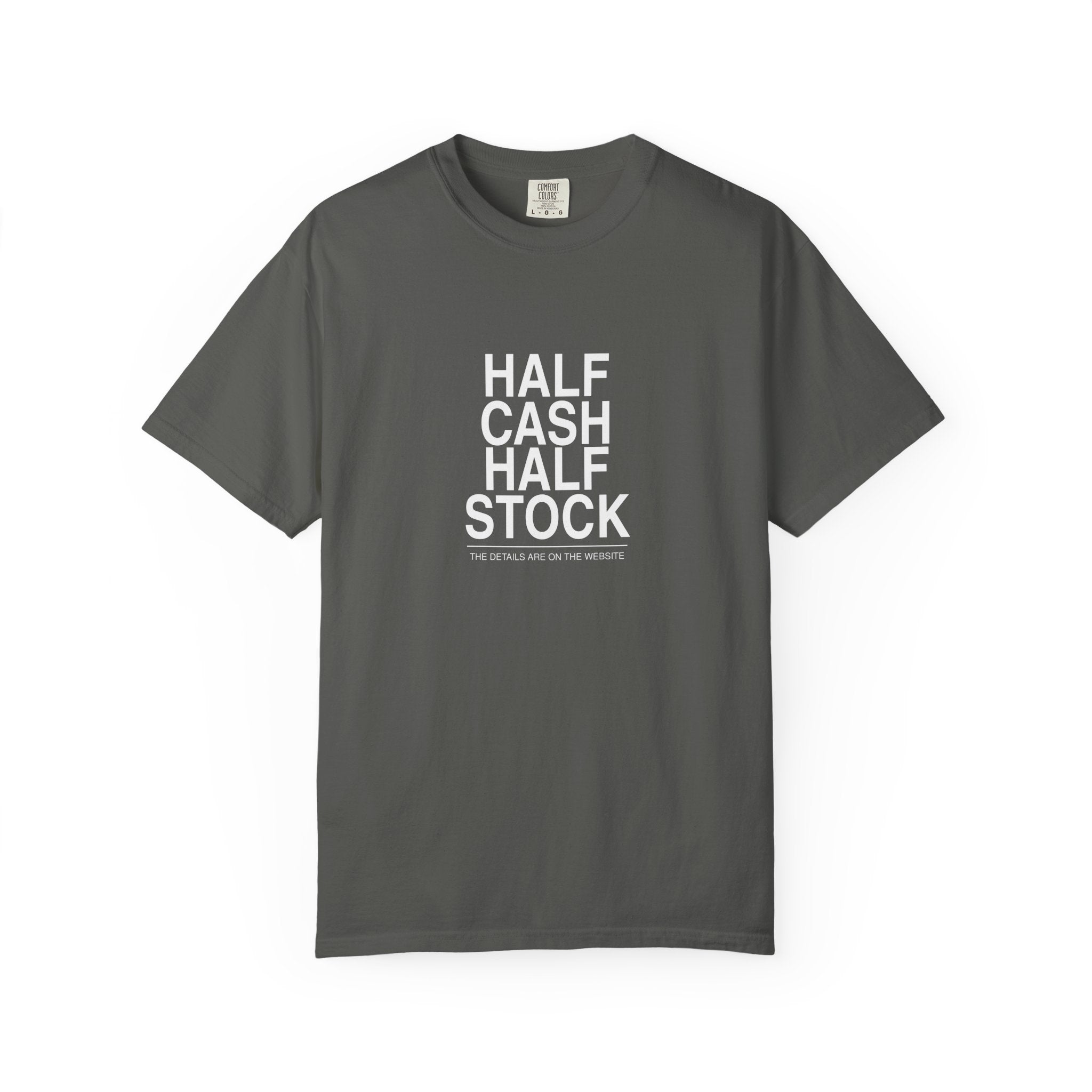 Half Cash, Half Stock Tee